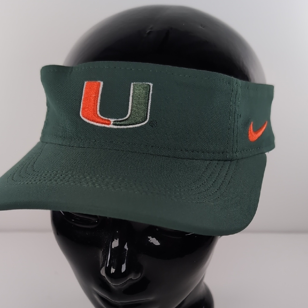 Nike Dri-Fit University Of Miami Nike Visor Like New!!! Lightweight